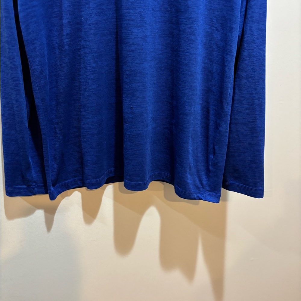 KC Embroidered Blue Quarter-Zip lightweight Pullover - Picture 2 of 12